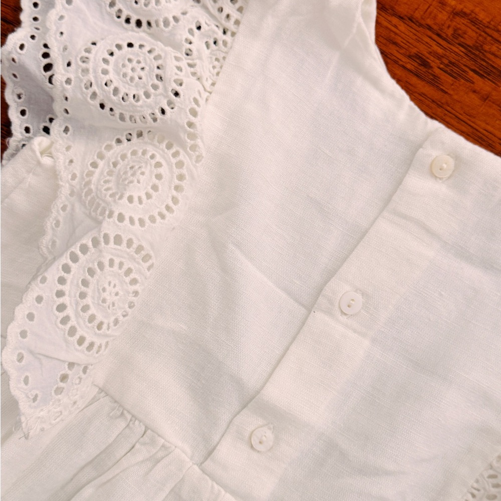 Zara Girls Pink and Cream Embroidered Dresses - Picture 15 of 16